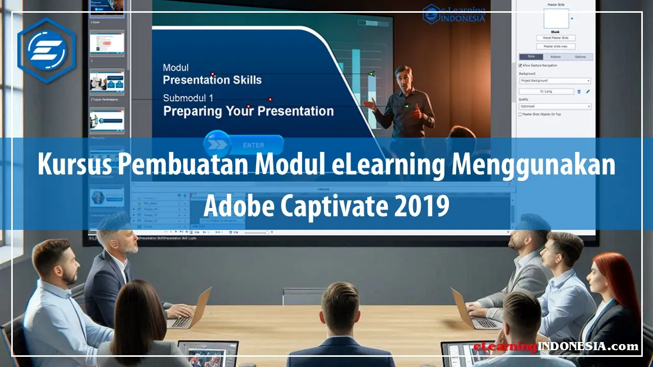 Kursus Pembuatan Modul eLearning Menggunakan Adobe Captivate 2019